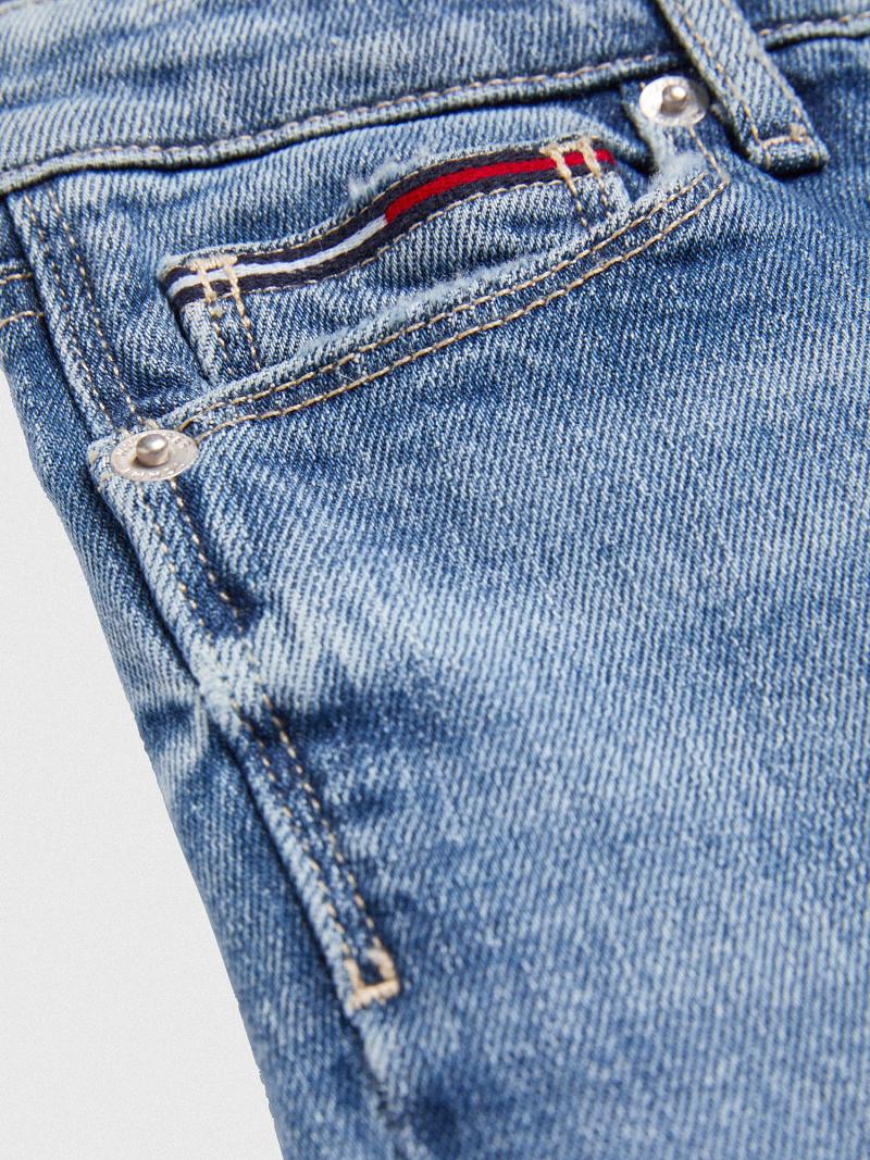 Lány Tommy Hilfiger Skinny Farmer Nadrág Kék | HU 1811SGL